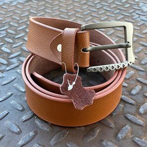Leather Belt Brown handmade Genuine Leather Men Waistband Size 38 inches
